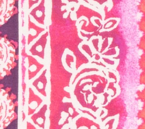 Belle Beach by Kim Gravel Rayon Spandex Painted Paisley Border Trim Top — View 7