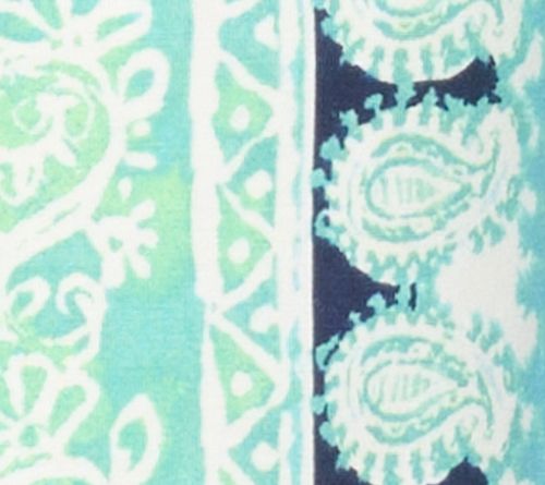 Belle Beach by Kim Gravel Rayon Spandex Painted Paisley Border Trim Top — View 10