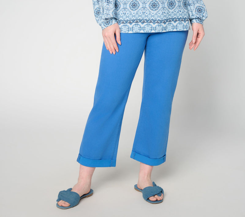 NYDJ Regular Cool Embrace Bailey Relaxed Straight Leg Crop Jeans — View 5