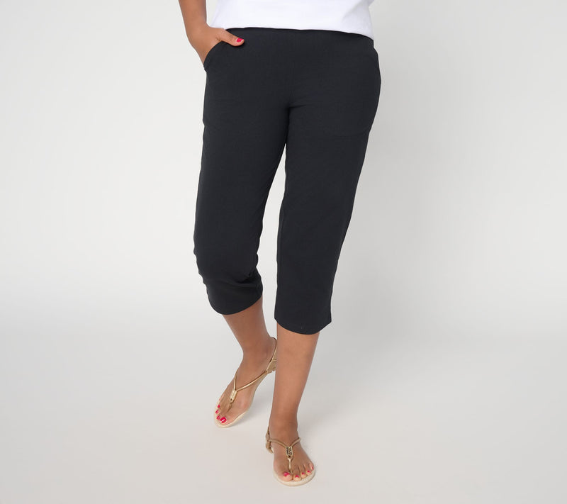 Denim & Co. Regular Duo Stretch Capri Pants with Pockets — View 15