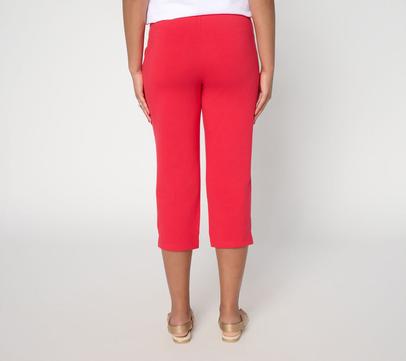 Denim & Co. Tall Duo Stretch Capri Pants with Pockets — View 10