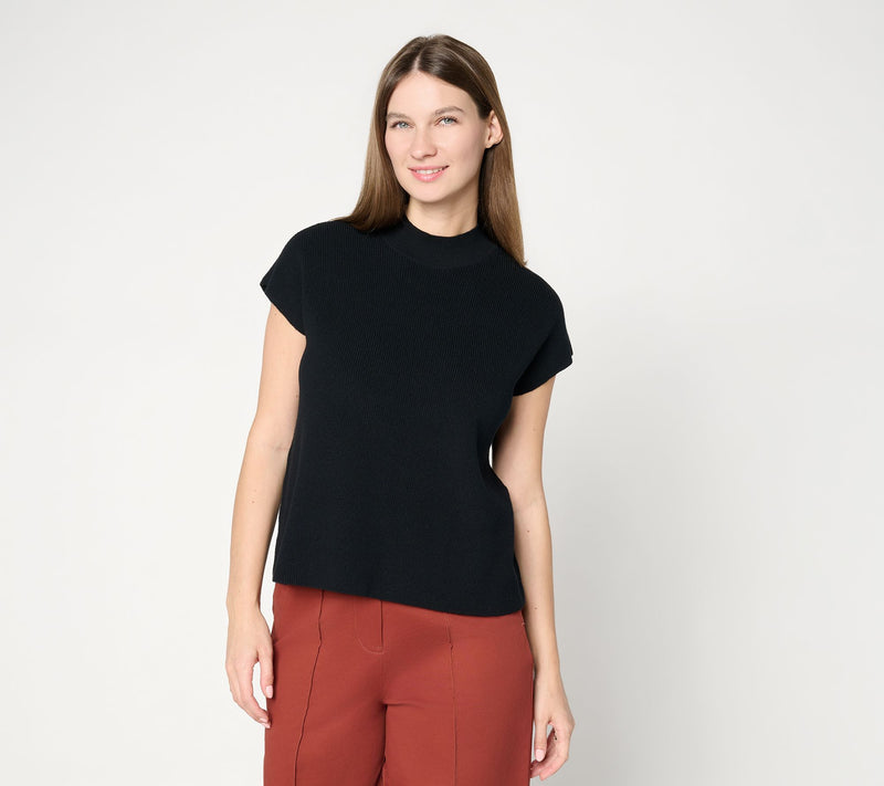 Carla Rockmore Collection Mock Neck Dolman Sweater — View 14