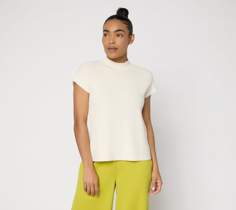 Carla Rockmore Collection Mock Neck Dolman Sweater — View 16
