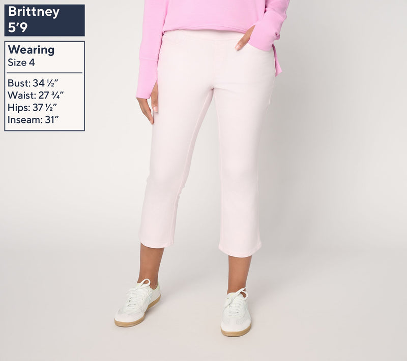 Belle by Kim Gravel Regular Primabelle Twill Step Away Crop Jean — View 3