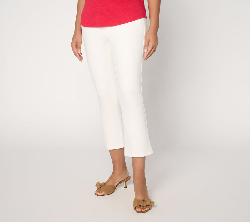 Belle by Kim Gravel Petite Primabelle Twill Step Away Crop Jean — Main view