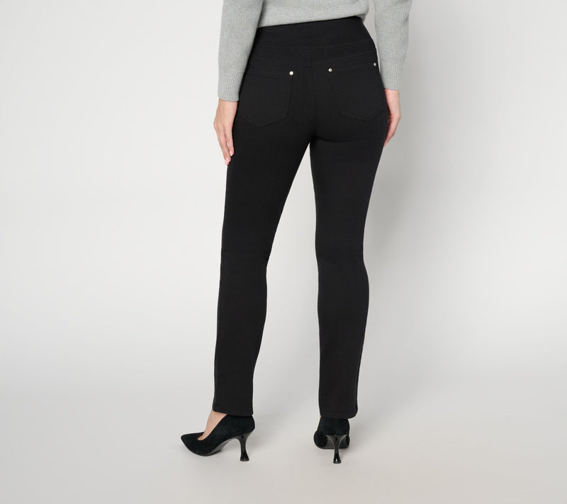 Belle by Kim Gravel Regular Primabelle Twill Straight Leg Jean — View 7