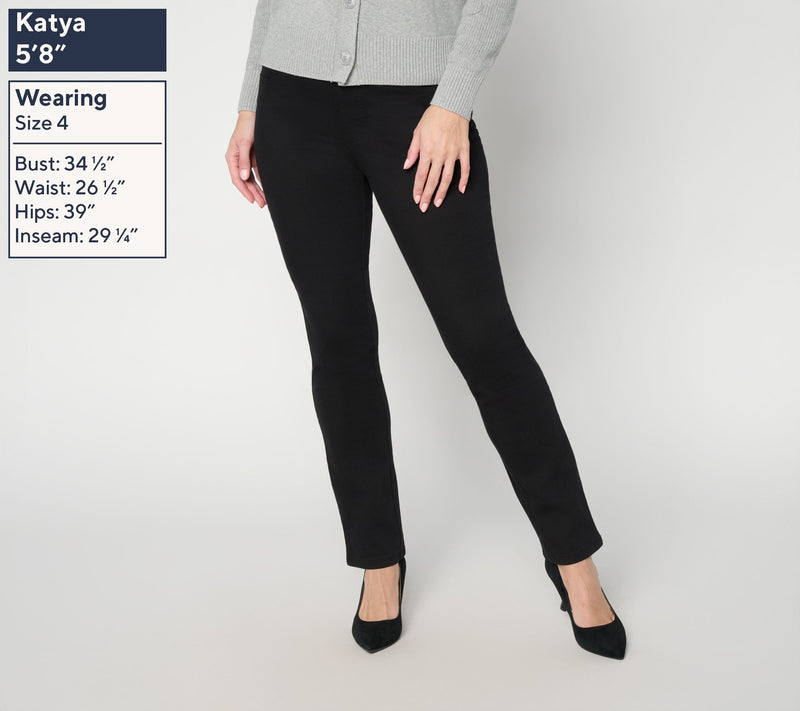 Belle by Kim Gravel Regular Primabelle Twill Straight Leg Jean — View 6