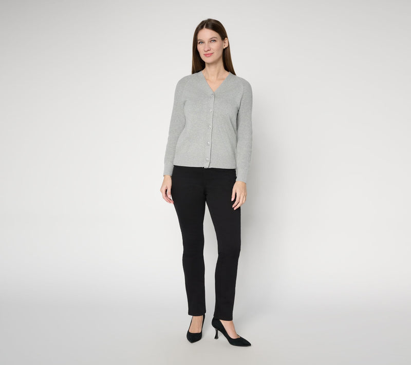 Belle by Kim Gravel Regular Primabelle Twill Straight Leg Jean — View 8