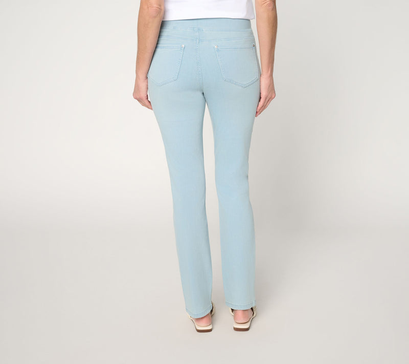 Belle by Kim Gravel Petite Primabelle Denim Straight Leg Jean — View 10