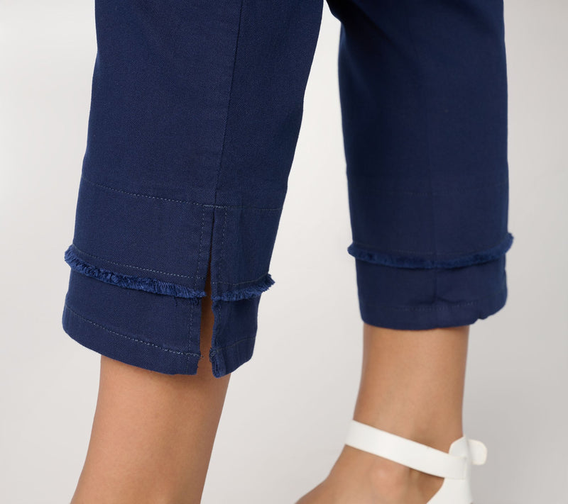 Belle by Kim Gravel Petite TripleLuxe Twill Double Hem Crop Jean — View 5