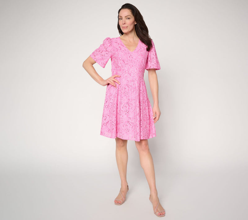 Mally Roncal Petite Garden Party Fit to Flatter Dress — View 11