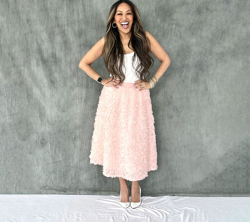 Mally Roncal Regular Rosebud Show-Stopper Midi Skirt — View 7