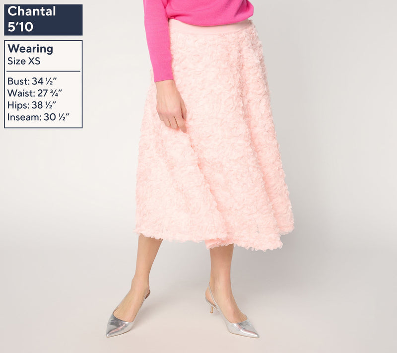 Mally Roncal Petite Rosebud Show-Stopper Midi Skirt — View 3