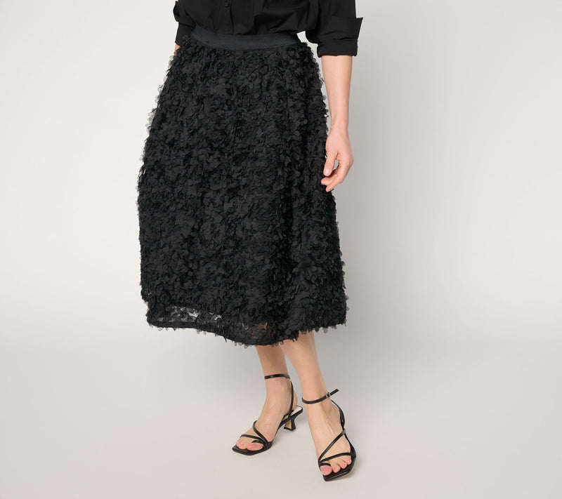Mally Roncal Petite Rosebud Show-Stopper Midi Skirt — View 9