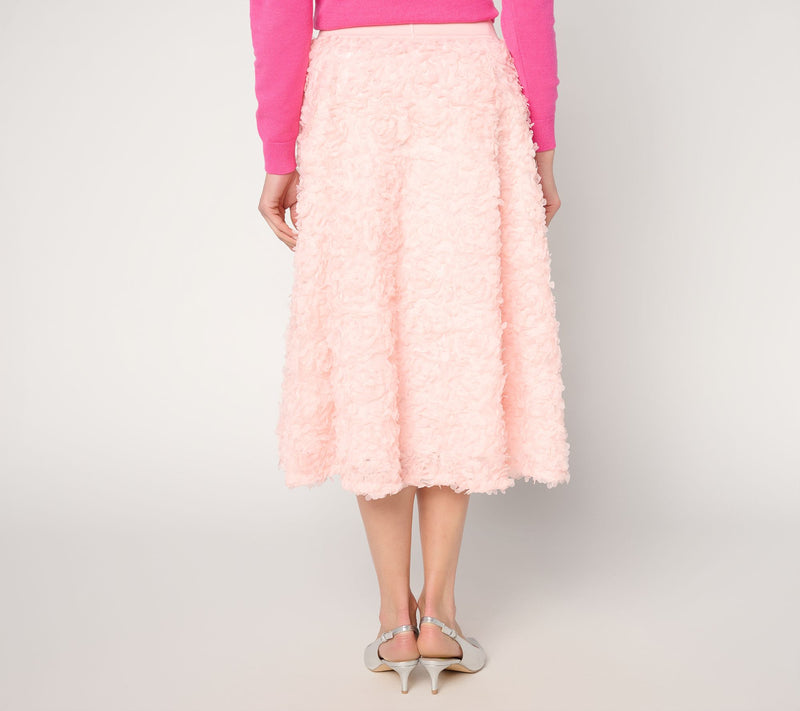 Mally Roncal Petite Rosebud Show-Stopper Midi Skirt — View 4