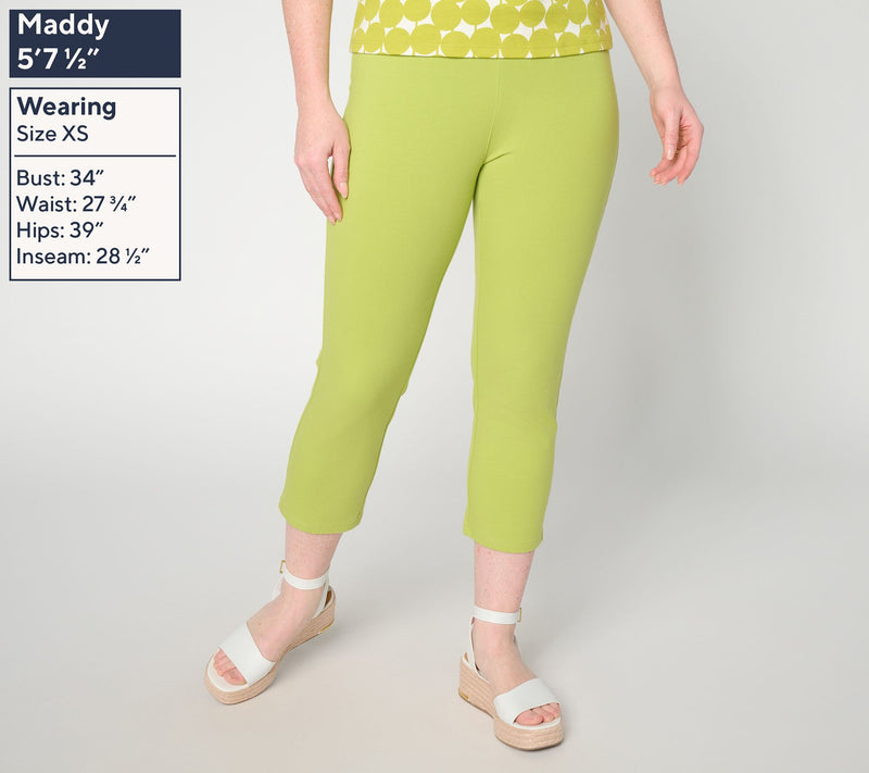 Women with Control Regular 86/14 Slim Leg Crop Smoothing Influencer Pant — View 4