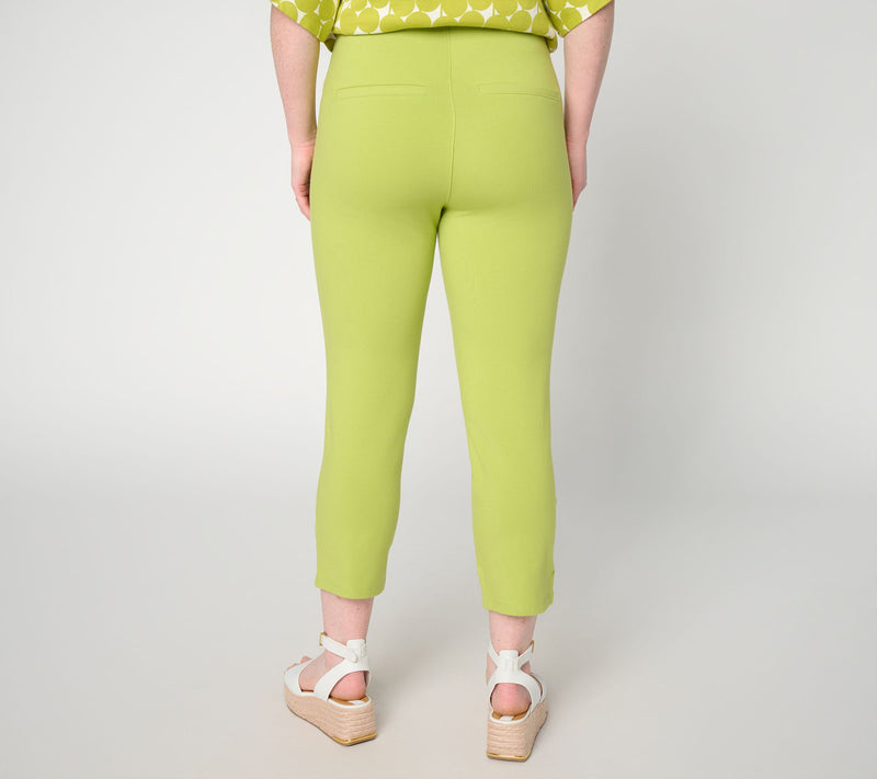 Women with Control Regular 86/14 Slim Leg Crop Smoothing Influencer Pant — View 5