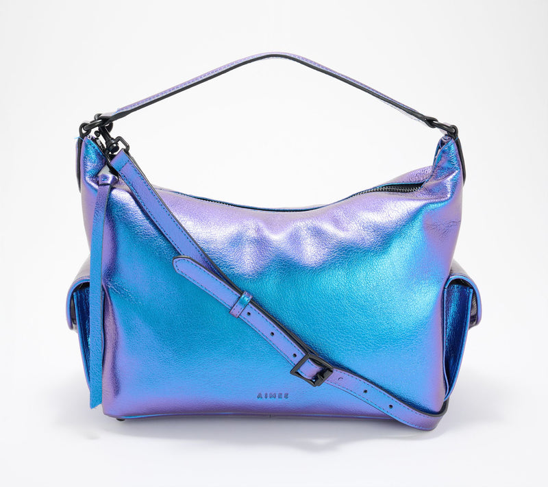 "As Is" Aimee Kestenberg Bal Harbour Leather Shoulder Bag — View 13