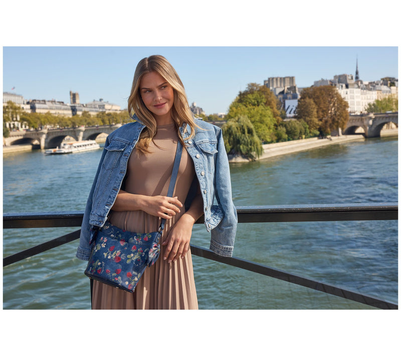 Patricia Nash Savoca Leather Bucket Bag with Bow Trim — View 15