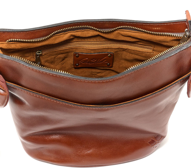 Patricia Nash Savoca Leather Bucket Bag with Bow Trim — View 13
