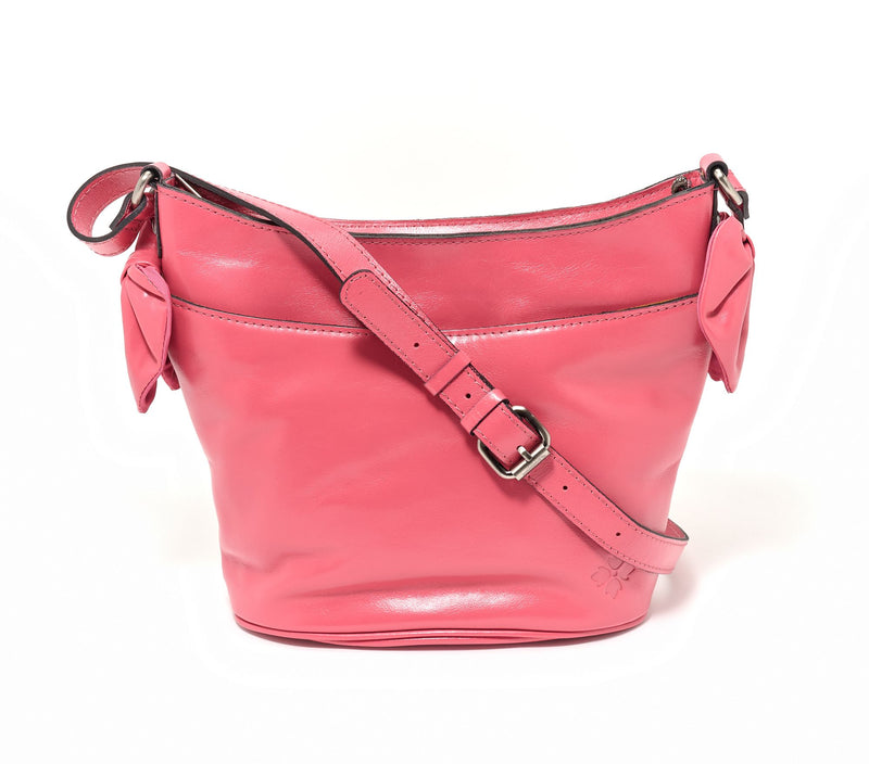 Patricia Nash Savoca Leather Bucket Bag with Bow Trim — View 11