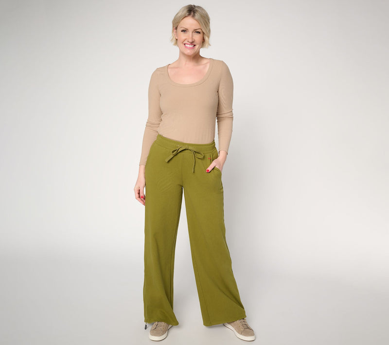 Peace Love World Pull on Full Leg Pant with Zippers — View 5