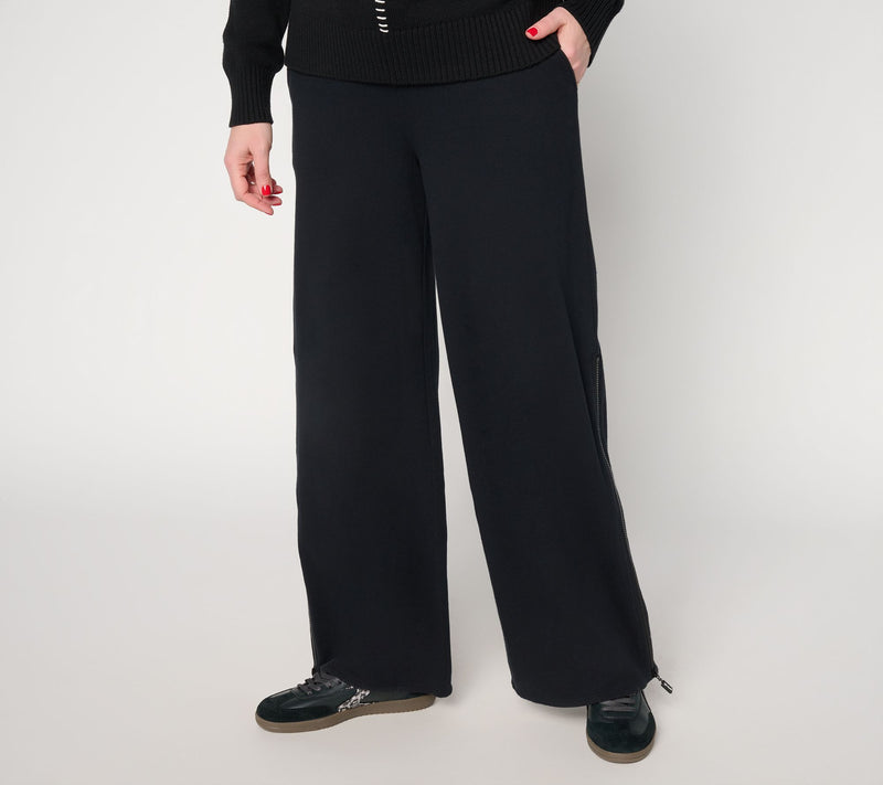 Peace Love World Pull on Full Leg Pant with Zippers — View 10
