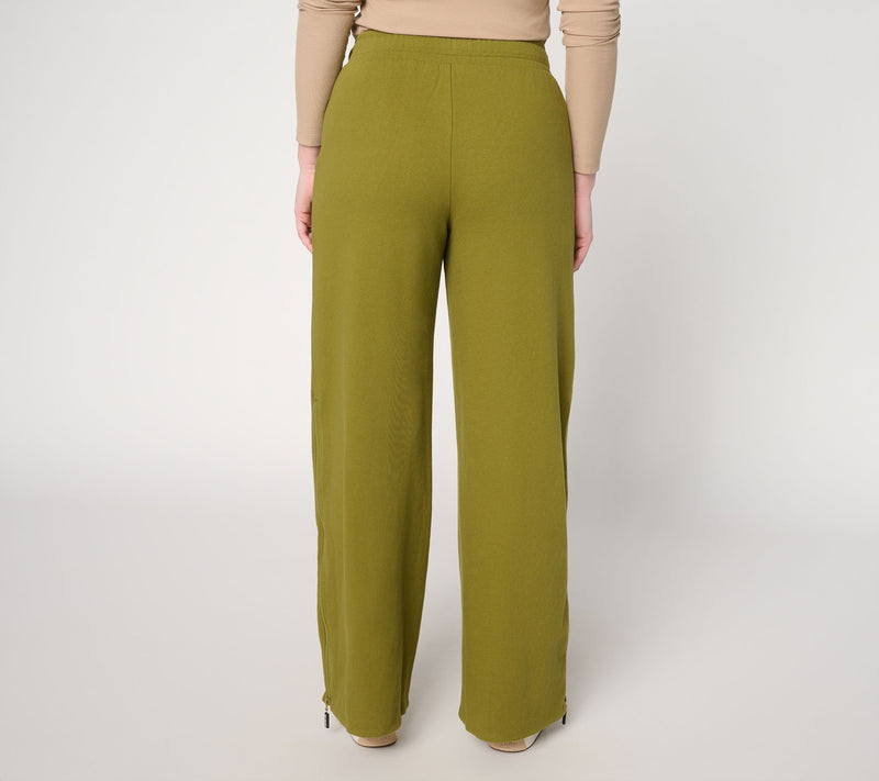 Peace Love World Pull on Full Leg Pant with Zippers — View 4