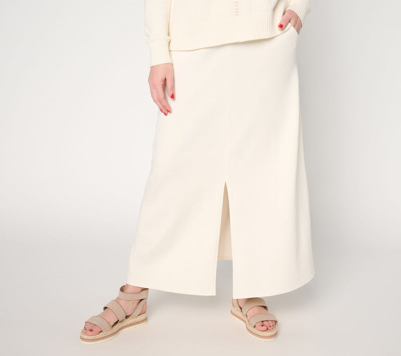 Peace Love World Pull On Skirt with Center Front Vent — View 13