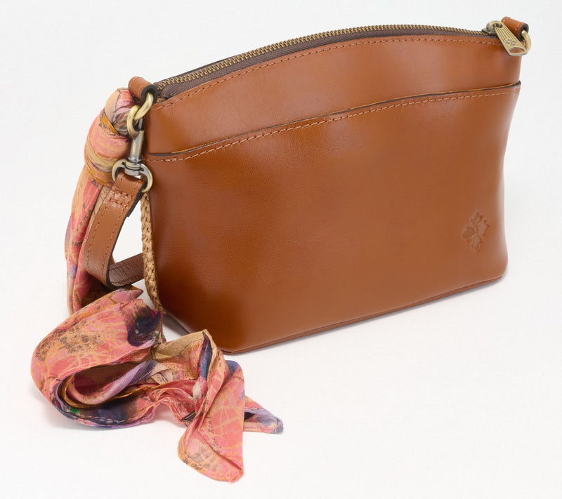 Patricia Nash Arlee Raffia Crossbody with Scarf — View 10