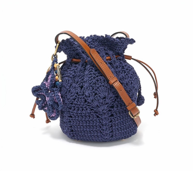 Patricia Nash Helene  Crochet Bucket Bag w/ Crochet Bag Charm — View 10