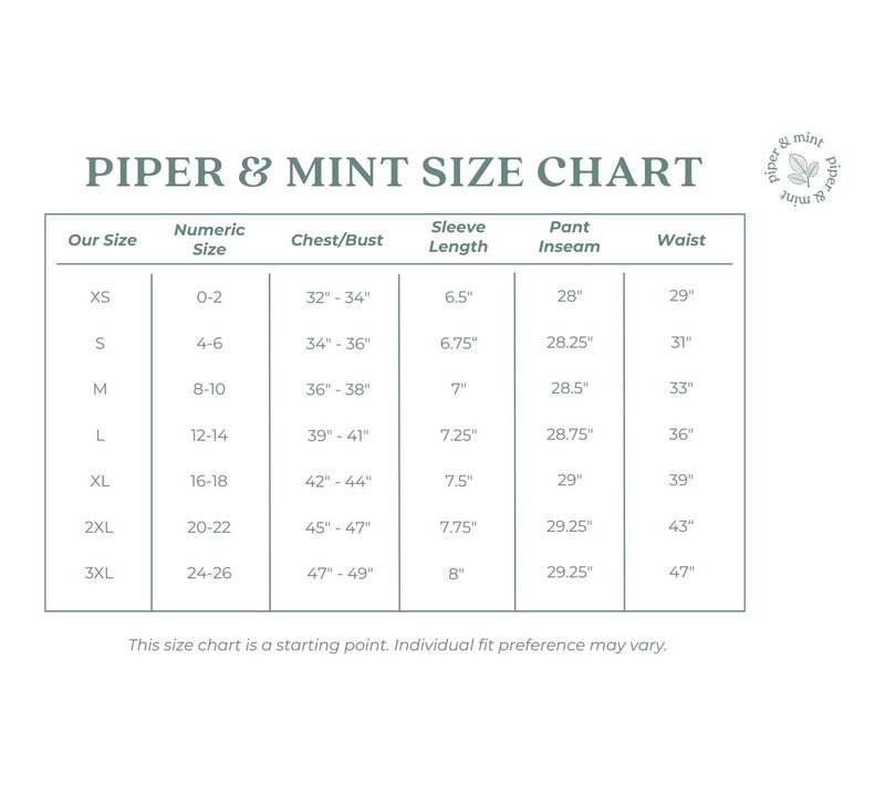 Piper & Mint Drier Nights Sleep Tee and Pant Set — View 5