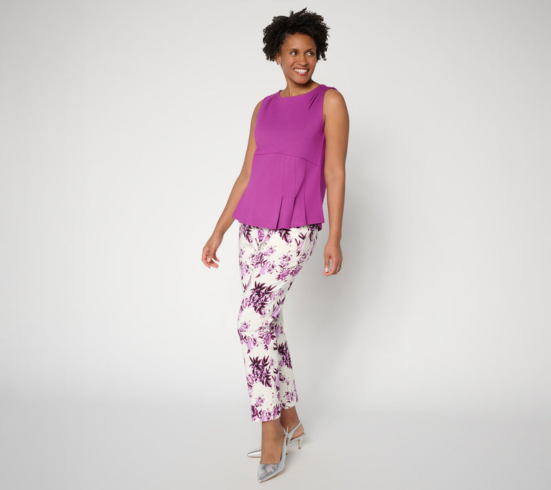 by Stacy London Pleated Peplum Tank Top — View 4