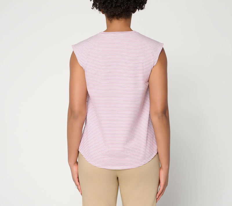 by Stacy London Grab & Go V-Neck Tank Top — View 5