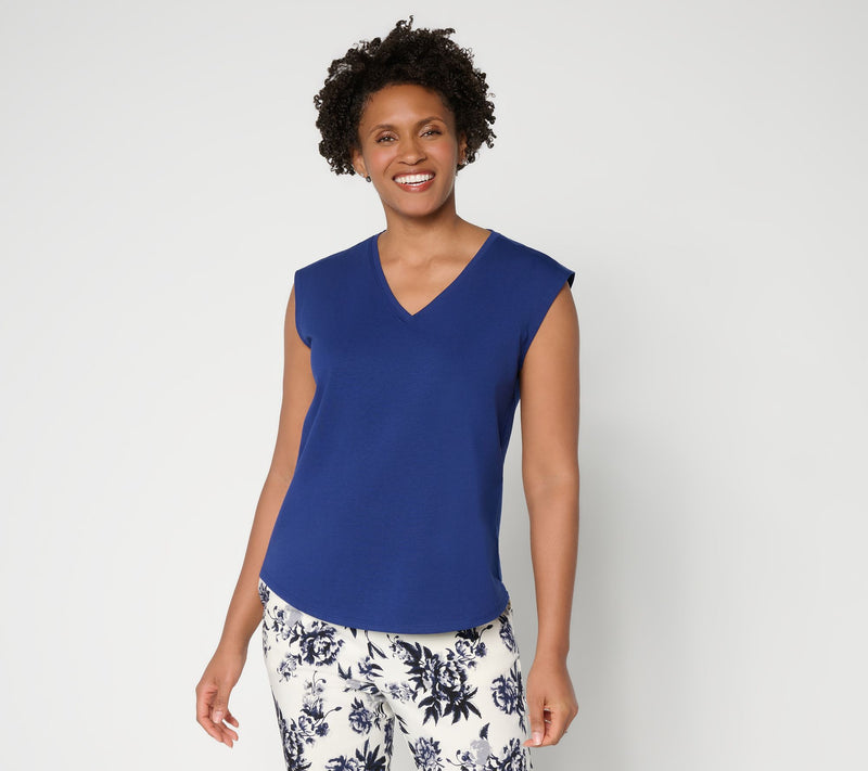 by Stacy London Grab & Go V-Neck Tank Top — View 12