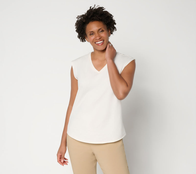 by Stacy London Grab & Go V-Neck Tank Top — View 14