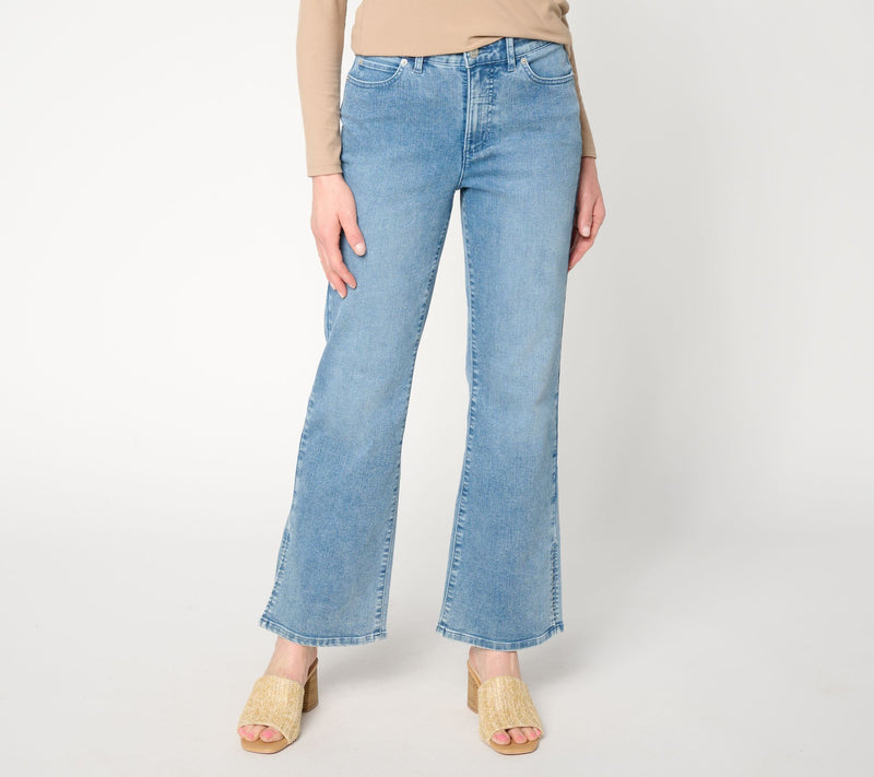 Me by Jennie Garth Regular Repreve Bootcut Jean w/ Ankle Slits — View 6