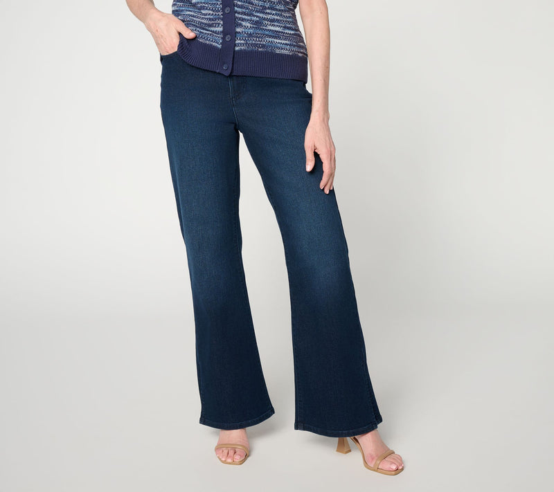 Me by Jennie Garth Regular Repreve Bootcut Jean w/ Ankle Slits — View 7