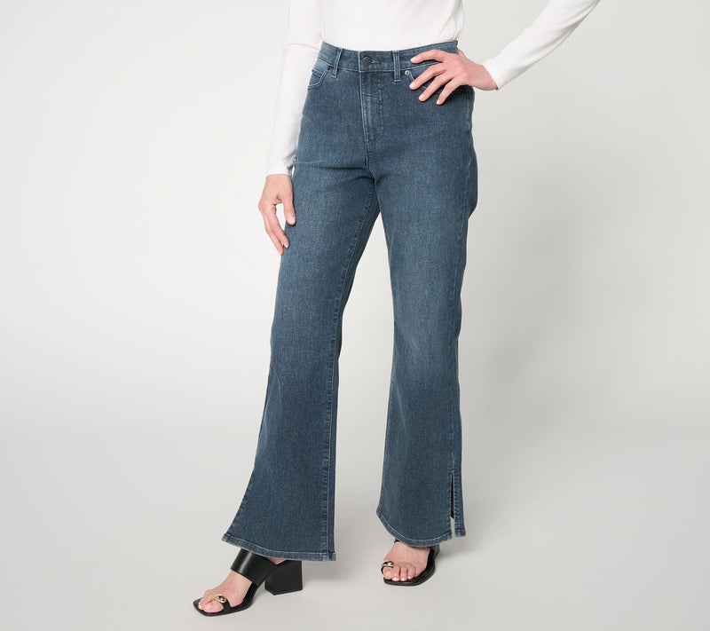 Me by Jennie Garth Regular Repreve Bootcut Jean w/ Ankle Slits — View 4