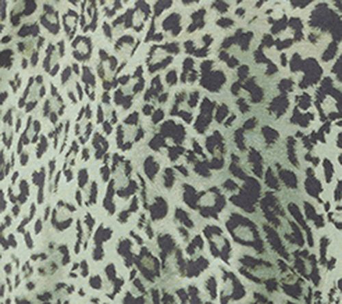 LOGO by Lori Goldstein Animal Print Solid Collar Long Sleeve Top — View 11