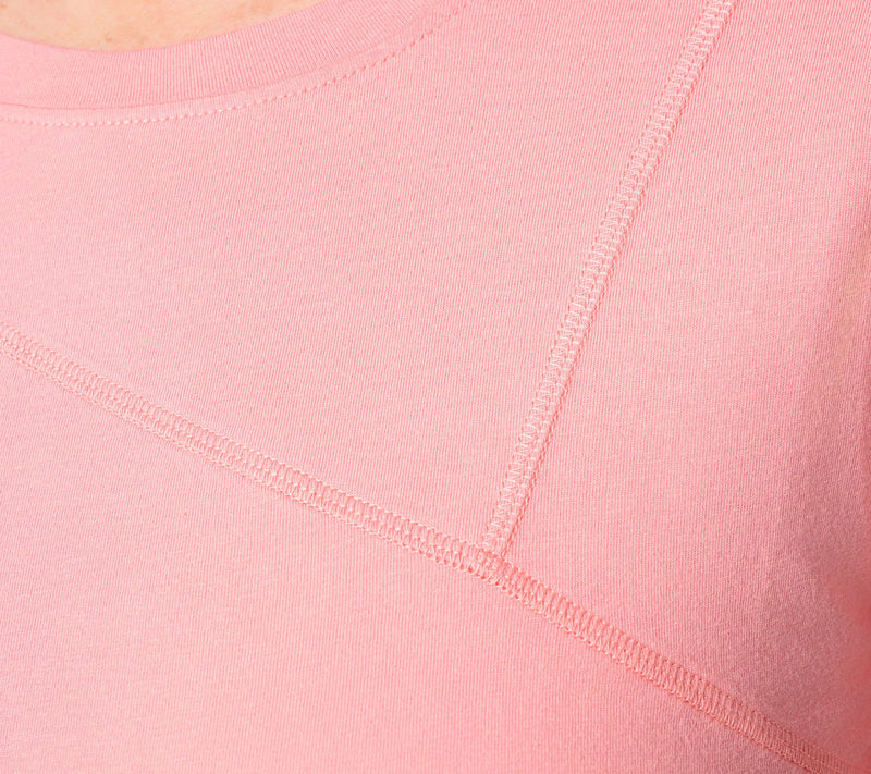 LOGO by Lori Goldstein 3/4 Sleeve Patchwork Seam Top — View 5