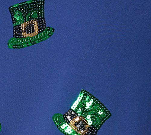 Quacker Factory Feelin' Lucky French Terry Long Sleeve Top — View 9