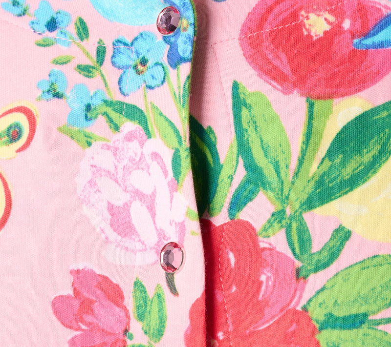 Quacker Factory Beauty in Bloom Long Sleeve Snap Front Cardigan — View 6