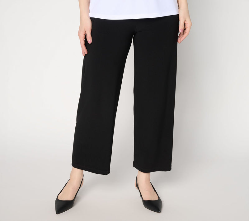 Susan Graver Essentials Petite LK Luxe Straight-Leg Crop Pants — View 11