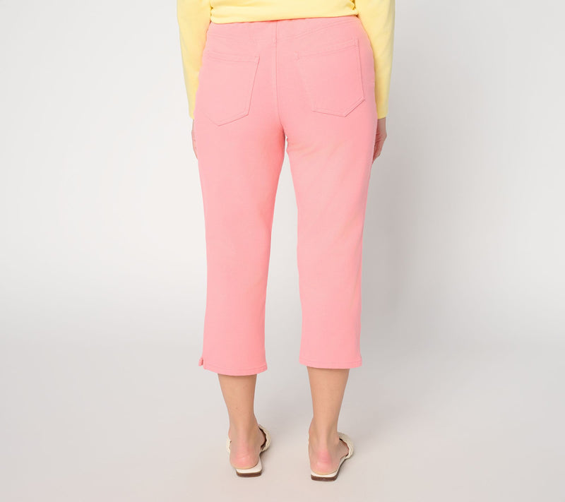 Quacker Factory DreamJeannes 5 Pocket Capri Pants — View 4
