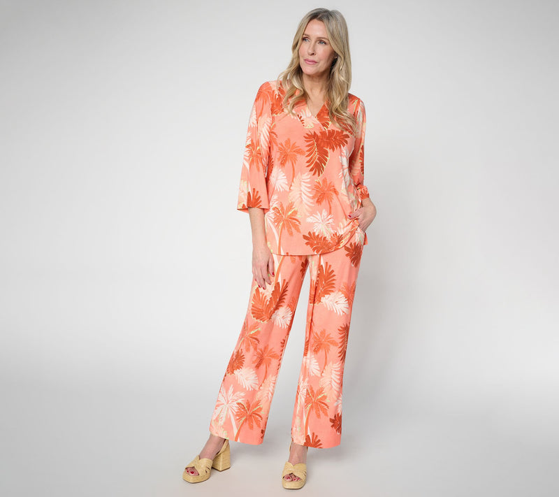 Brandis Dress Out Loud Regular Discovery Knit Palm Pants — View 5
