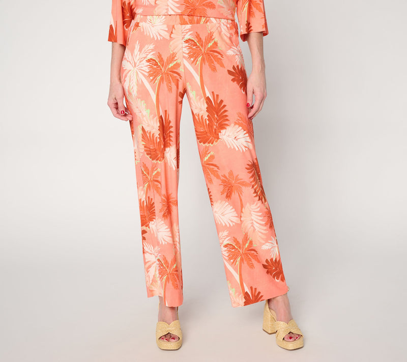 Brandis Dress Out Loud Regular Discovery Knit Palm Pants — Main view
