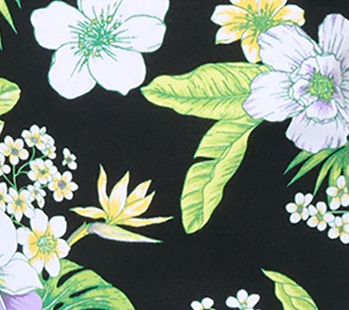 Quacker Factory Floral Embrace Printed Bateau Neckline Top — View 7