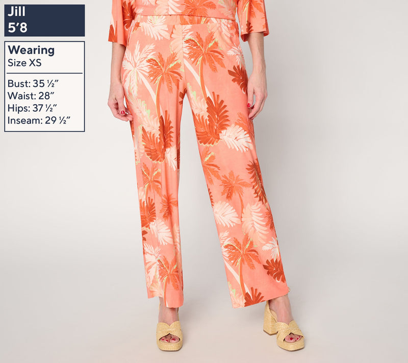 Brandis Dress Out Loud Petite Discovery Knit Palm Pants — View 3