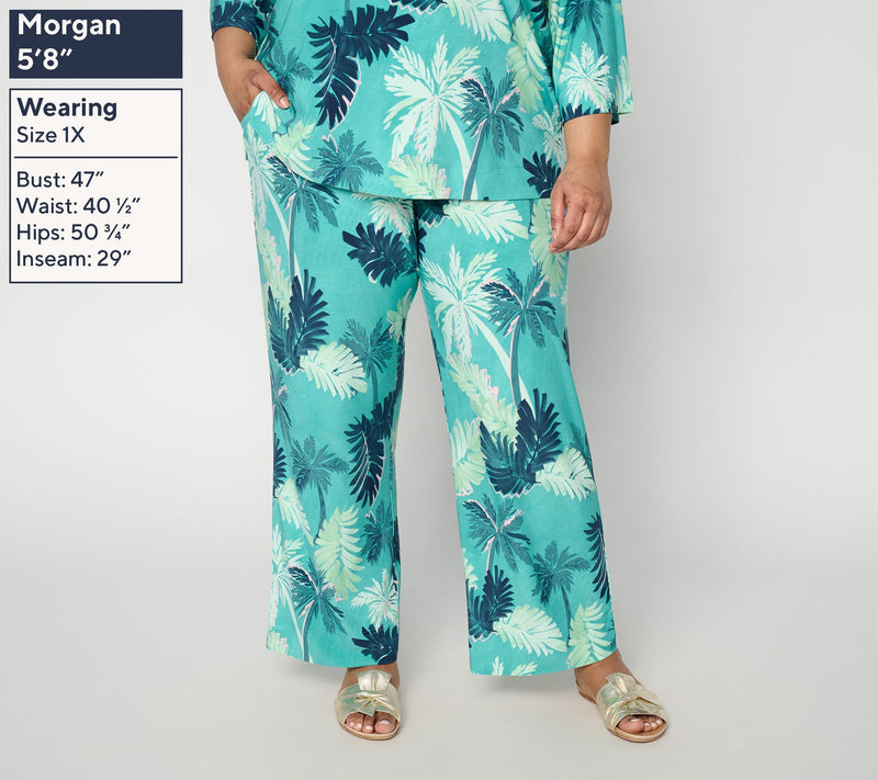 Brandis Dress Out Loud Tall Discovery Knit Palm Pant — View 2